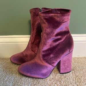 Marc Fisher Velvet Ankle Boot